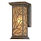 Westinghouse Fixture Wall Outdoor 60W Glassenwillow, Victorian Brnz Amber Frosted Glass 6315000 - alternate 4